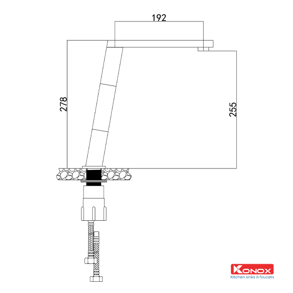 vòi rửa chén Konox 1209