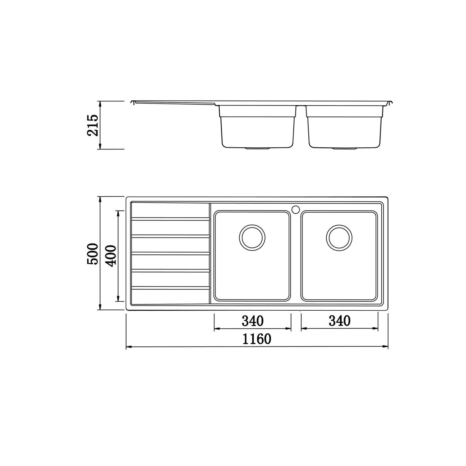 Chậu rửa bát Konox