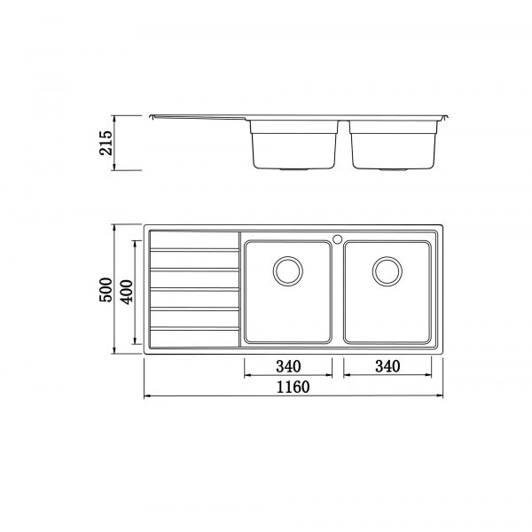 Chậu rửa bát Konox