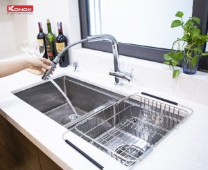 chậu rửa bát inox - vòi rửa bát KN1337